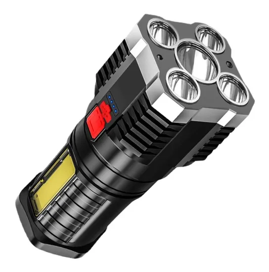 Waterproof Outdoor LED Flashlight with 5 Modes and High Lumen Output