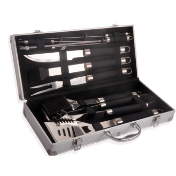 10pcs TPR Coated BBQ Tool Set with Case