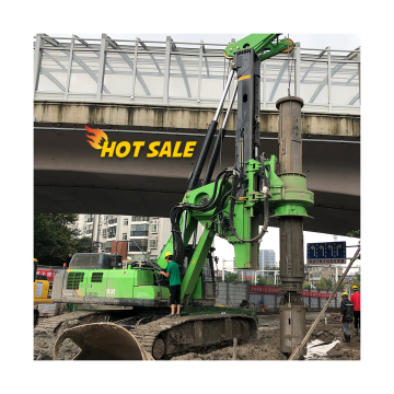 Dual Gearbox Drive Low Headroom Piling Rig: Rotary Hydraulic Drilling and Bore Pile Machine