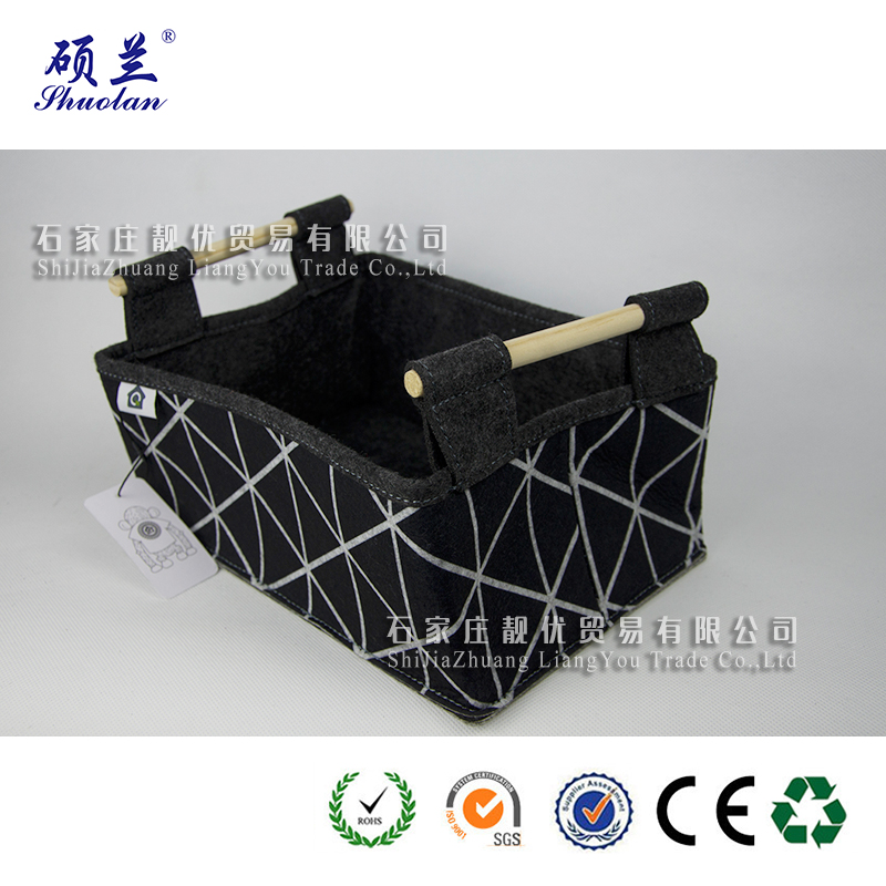 Customized 100 Polyester Felt Basket