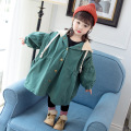 Korean Girls Cotton Medium Length Jacket