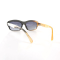 Black and White Buffalo Horn Sunglasses