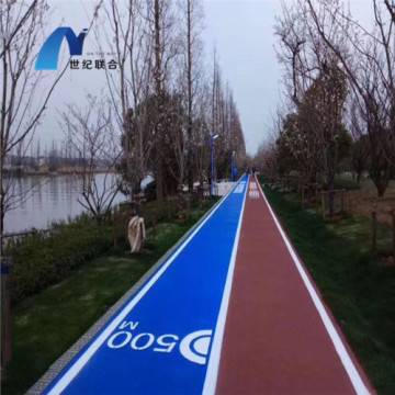 Approvisionnement direct d&#39;usine Pulvérisation Polyurea Courts Sports Surface Flooring Athletic Running Track