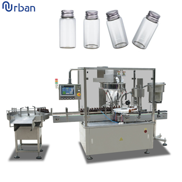 2g 5g Powder Bottle Filling, Stoppering and Capping Machine