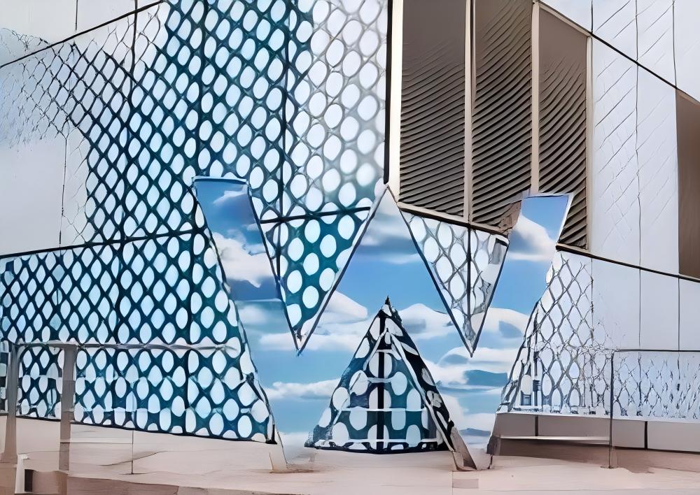 Curtain wall decorative printed glass