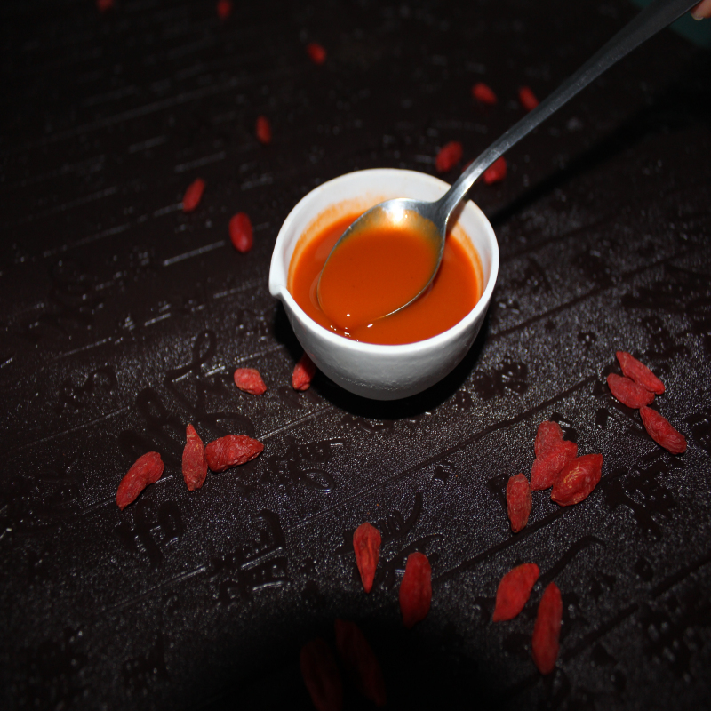 Purée de jus de goji de cholestérol inférieur de vente chaude certifiée