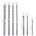 7st Masonry Drill Bit Set med sandblästrande yta