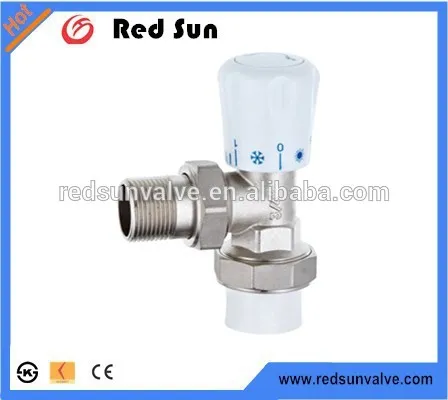 HR5020 brass drain angle chrome radiation valve