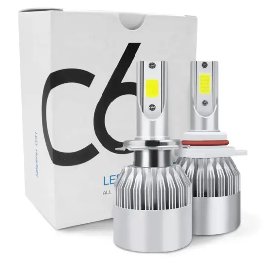 6000K White Light C6 LED Headlight Bulb H11 H7 36W Super Bright