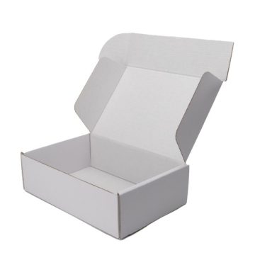 Custom White Corrugated Cardboard Mailers Boxes