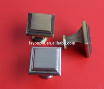 Square Shape Knob Zinc Alloy Cabinet Knobs Furniture knob Waredrop knob