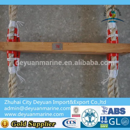 Marine SOLAS Pilot Rope Soft Ladder embarkation ladder escape rope ladder