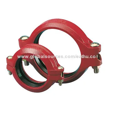 Victaulic Grooved Coupling, Rigid and Flexible, FM-/UL-certified, ASTM A536, 1-24 inches