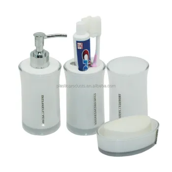 New Transparent Bathroom Accessory Set: Unique and Stylish Design