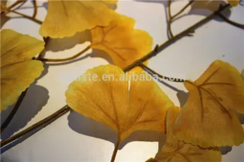 Home and outdoor garden table wedding christmas decoration 60cm or 2ft Height artificial colorfully ginkgo leaf E06 0678