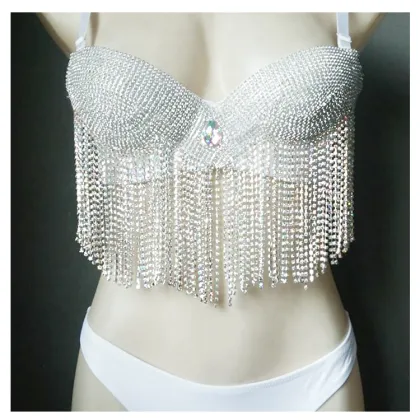 Popular Rhinestone Swimwear: Tassel Bikinis and Crystal Bikini Sets for a Stylish Beach Look
