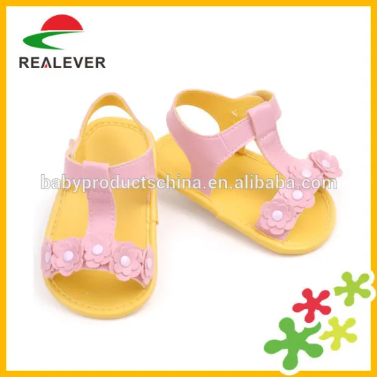 China wholesale cheap name brand baby girl shoe 3-6 months in summer