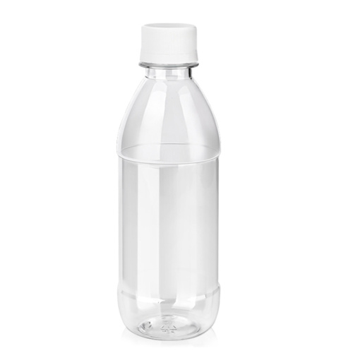 Fábrica profesional de la fábrica de alimentos vacía 300ml mascota plástico agua bebida botella botella con tapa de tornillo