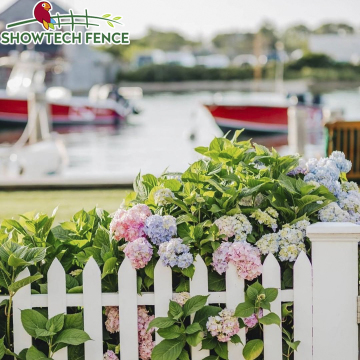 UV Resistant PVC White Picket Fence - 3ft Picket Top