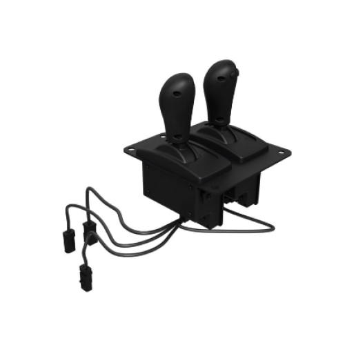 The transmission control assembly 477-3856 is used in the 777G dump truck, and the cab control handle 4773856