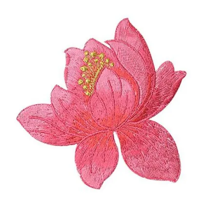 Cute Lotus Applique Clothing Embroidery Patches