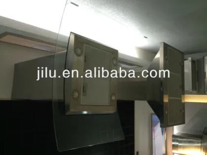 Island Stainless Steel Glass Range Hood