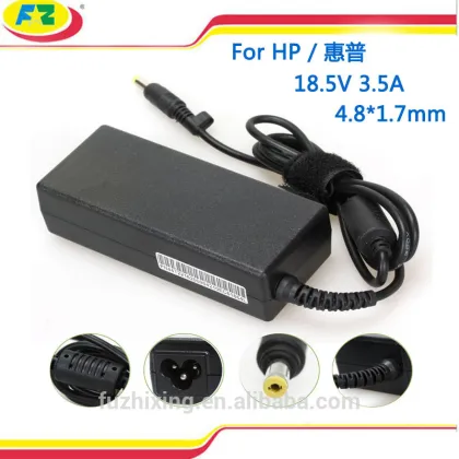 Laptop Adapter 18.5V 3.5A for hp Power Supply 65W Power Bank for hp made in china