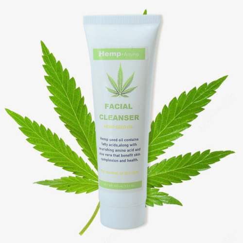 CBD hydrating face hemp facial cleanser