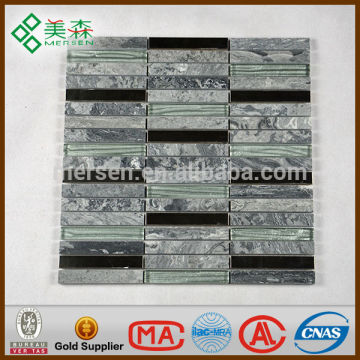 Contemporary crystal clear glass mosaic tile AJ011