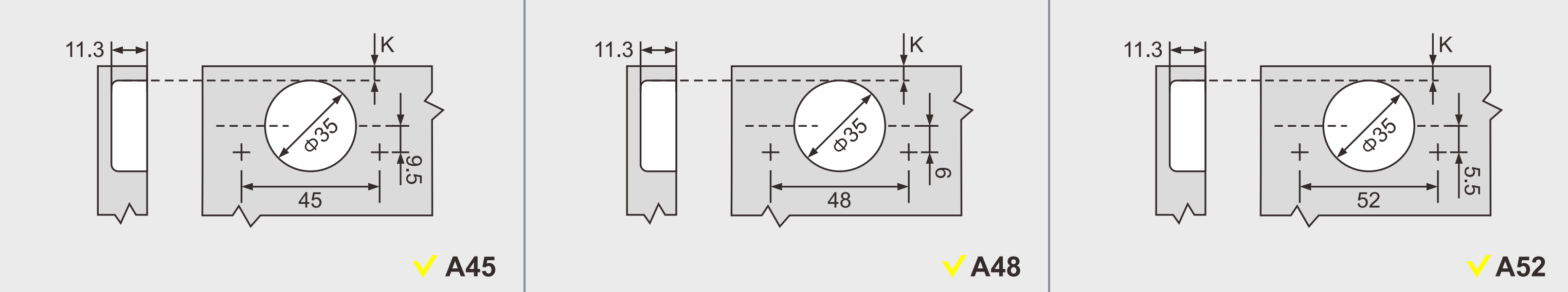 3D Adjustment soft close hinges