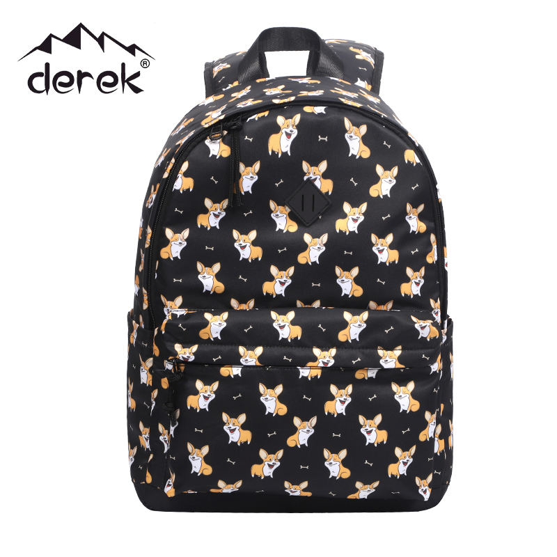 Printed shoulder school bag for kids