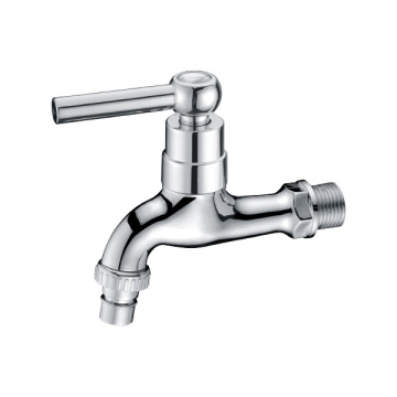 Chrome plated zinc water tap bathroom bib cock single cold water tap