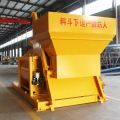 Twin shaft stationary 1 cubic yard concrete mixer