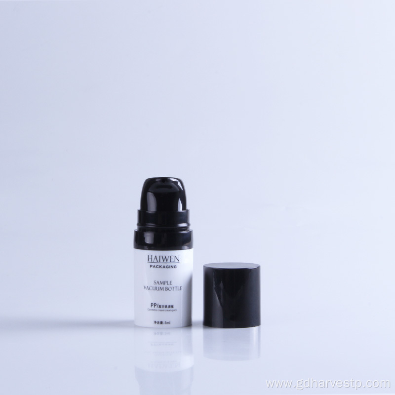 PP Material 10ml 15ml Cosmetic Packaging Airless Pump