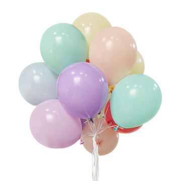 Factory Wholesale Pastel Latex Balloons: 100pcs 9-inch Macaroon Party Decorations