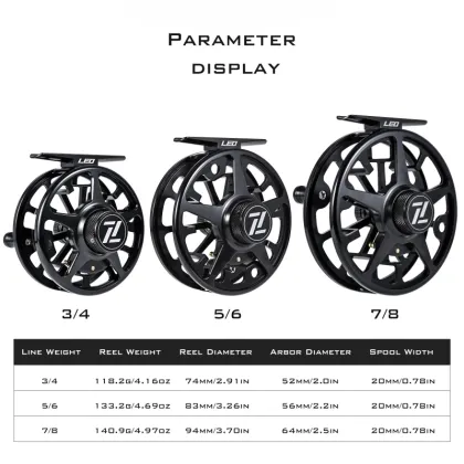 Ultralight Aluminum Fly Reel for Ice Fishing and Fly Fishing