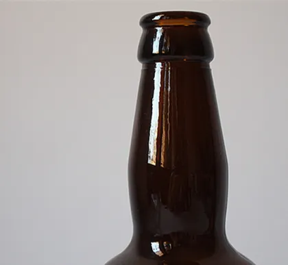 Brown glass beer bottle