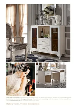 modern MDF panel buffet of dining set