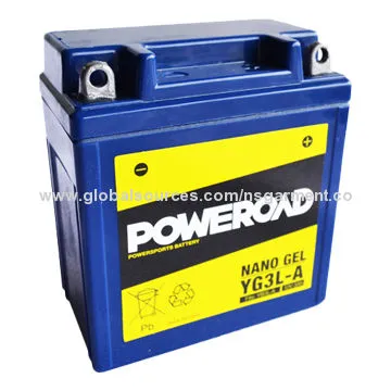 True Nano Gel Motorcycle Battery, Longer Service Lifespan, 12V 3Ah Capacity