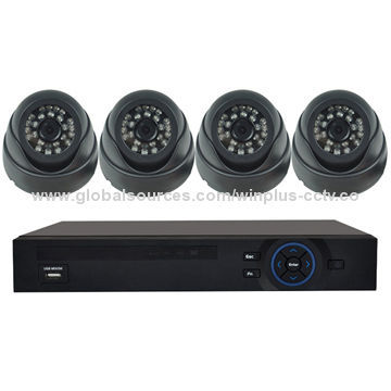 4CH H.264 NVR Kit, 2*HDD Housing, P2P 4CH 720P Recording/1CH 720P Playback, 1MP