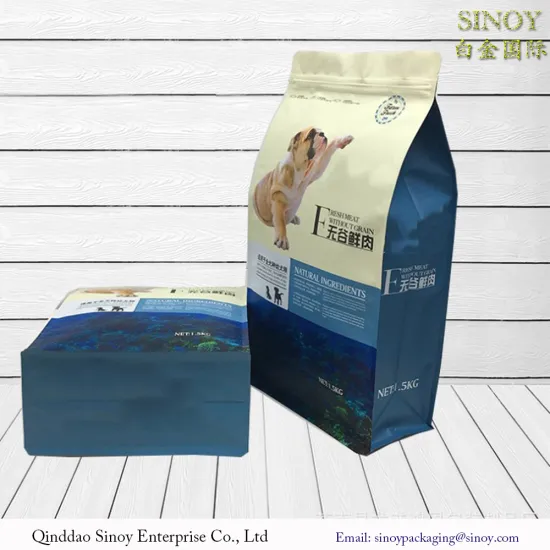 Custom logo ziplock dog food cat food pet food packaging bag