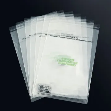 Self adhesive corn starch clothing bag