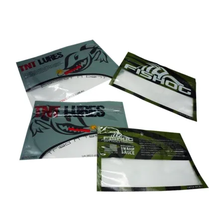 Factory Customized Print Fishing Worm Bait Bags Fishing Bait Packing Fishing Lure Bag Pack