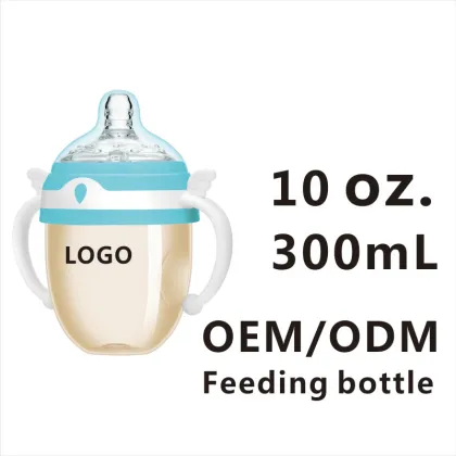 Baby bottle custom logo Big neck feeding bottle