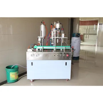 Automatic Air Freshener Aerosol Spray Liquid Filling, Crimping, Gas Filling Machine / Filling Line / Equipment