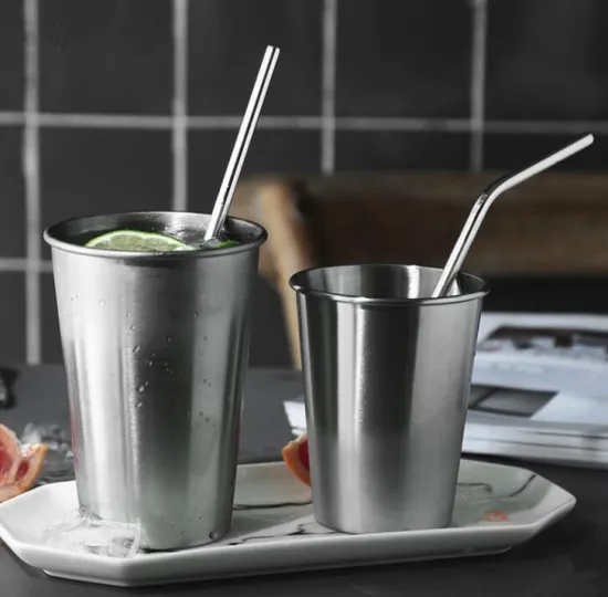 Food Grade Stainless Steel Straw Straight Bent Straws