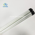 Solid Flexible White Black Composite Material Fiberglass Rod