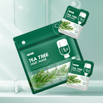 Wholesale Tea Tree Mud Face Mask - Deep Cleansing Oil Control Facial Mask