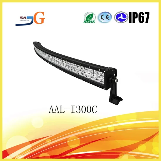 300W Dual Row Curved Light Bar 50" Led Lightbar For Truck Offroad