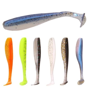 Runntoo 6,5 cm 1,9 g 20pc / sac Tail T-tail Lys de pêche en plastique souple